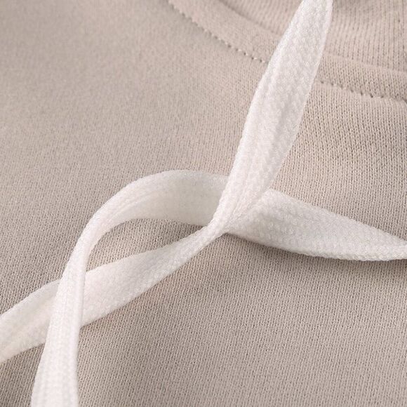 Hoodie Sweater Sweatshirt pink cotton color block quarter zip pullover - Picture 13 of 16